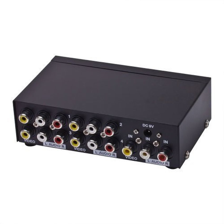 BELI Mt-viki Mt-104av 4 Port Video Audio Splitter 1 in 4 Out Av Divider
Rca Splitter - Intl