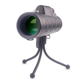 Gambar Multi Fuction Monocular Kit 40X60 Monocular TelescopeDualFocusAdjustable with Built in Compass Phone Bracket TripodandCarryPouch   intl