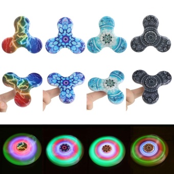 Gambar Multicolor Camouflage Bluetooth Hand Spinner Triangle EDC MusicSpeaker   intl