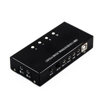 Gambar Multimedia USB 7.1 Surround Sound Audio Box Cards with Drive CD USBCable Black   intl