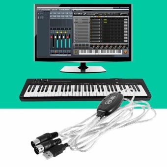 Gambar Music Keyboard Cable Adapter USB to MIDI Interface Piano ConverterPC Laptop   intl