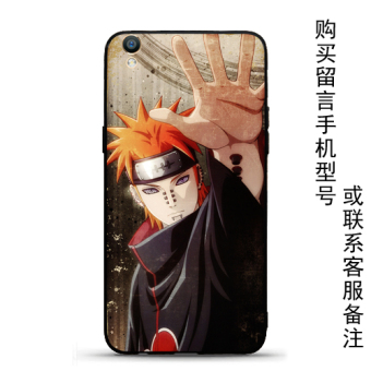 Gambar Naruto oppor9r9sr11 plusr7s hitam matte soft shell telepon