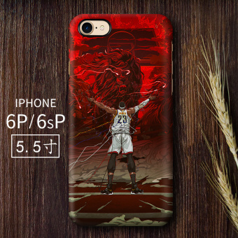 Gambar NBA iphone6 6 splus Apple iD kustom menjatuhkan Drop cangkang keras handphone shell