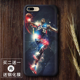 Gambar NBA iphone8plus basket kustom handphone lulur cangkang keras handphone shell