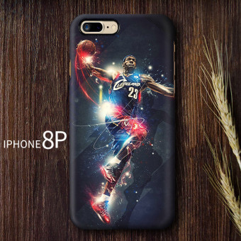 Gambar NBA iphone8plus basket kustom handphone lulur cangkang keras handphone shell