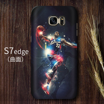 Gambar NBA S7edge S7 S8 matte layar melengkung lurus handphone shell pelindung lengan