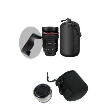 Gambar Neoprene DSLR Camera Lens Carrying Storage Protector Case Pouch BagS Size   intl