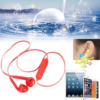 Gambar New 5 Color Bluetooth Wireless Sports Headset Earphone Earbuds For Phone Pad PC Red   intl