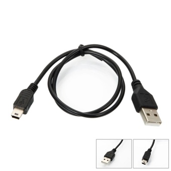 Gambar New 5pin Mini B To A USB 2.0 Data Cable for MP3 MP4 CameraBlack  intl