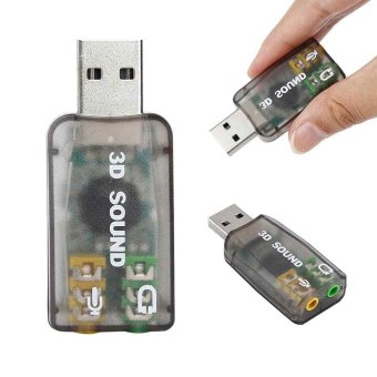 Gambar New Audio Adapter 3D Virtual Sound Card 7.1 USB To Audio HeadphoneStereo Card   intl