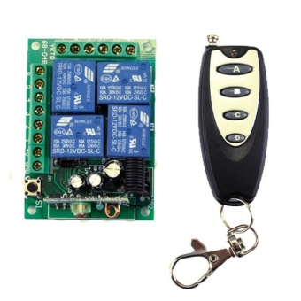 Gambar New DC 12V Wireless Remote Control Switch Module and Car RemoteControl 433 intl
