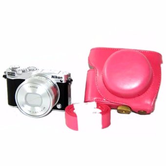 Gambar New Hot Digital Camera Case Bag PU Leather Cover for Nikon 1 J5 (10 30mm f 3.5 5.6) Cover With Strap   intl