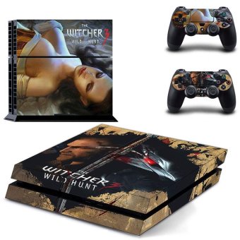 Gambar new The Witcher 3 Wild Hunt Vinyl Decal PS4 Skin Sticker For Sony Playstation 4 PS4 Console Protection Film And 2pcs Controller Protective Skins GYTM0410 intl