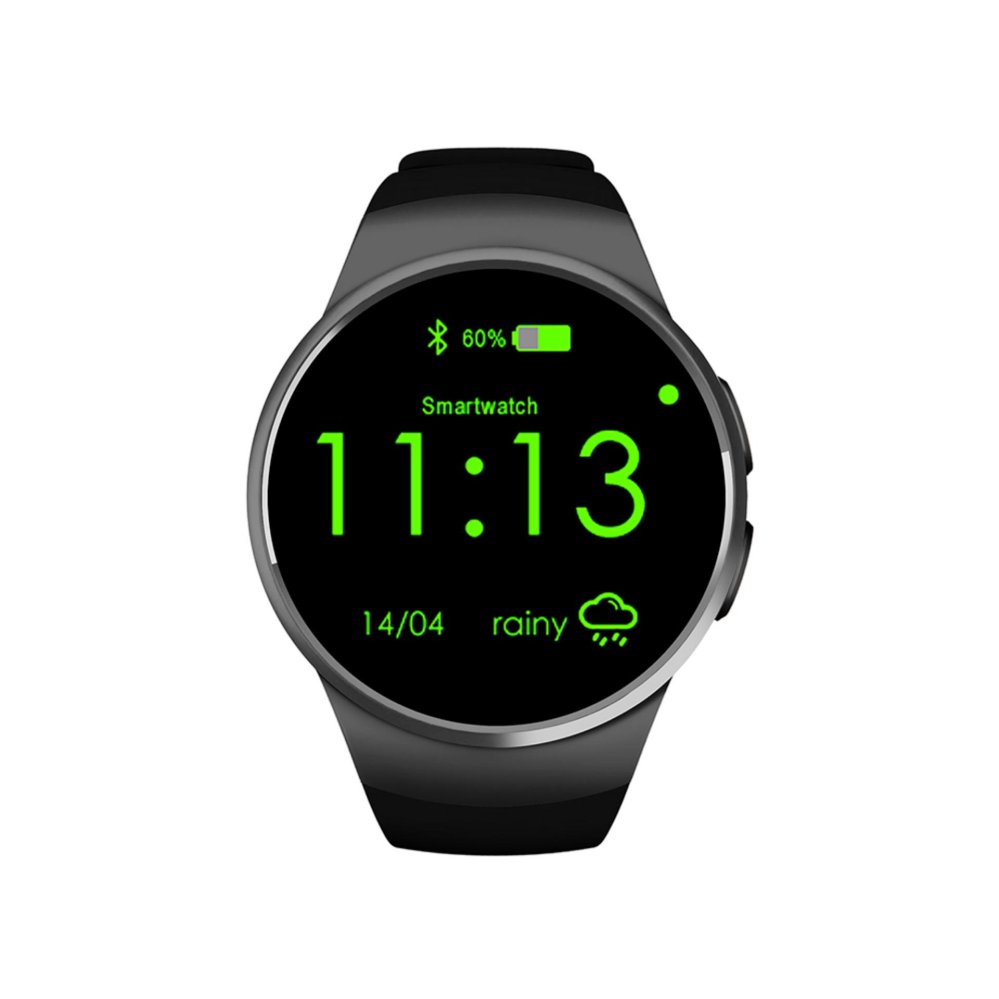 NiceEshop KW18 Semua 1 Bluetooth Ponsel, SIM Smartwatches Pergelangan Tangan For IOS/Android Smartphone, SIM Dukungan Kartu TF Monitor Denyut Jantung-Internasional