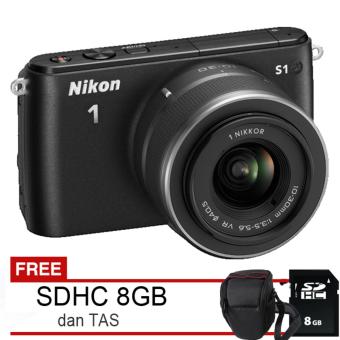 Nikon 1 S1 - Lensa 10-30mm VR + Free SDHC 8GB dan Tas  
