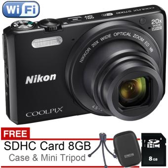 Nikon Coolpix S7000 - 20MP Wifi & NFC + Free SDHC 8GB + Case + Tripod  