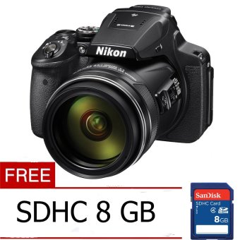 Nikon P900 - 16MP Black Free Memory Card  