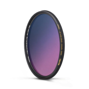 Gambar Nisi 82mmgnd gradien warna melingkar soft filter lensa gradien