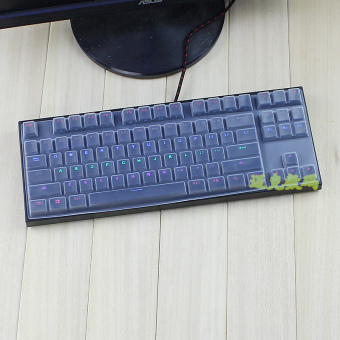 Gambar Nol mekanik keyboard desktop yang film pelindung penutup debu set m