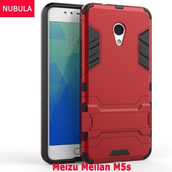 Gambar NUBULA 360 degrees Ultra thin Hard Back Cover For Meizu Meilan M5s Detachable 2 in 1 Hybrid Armor Shell Case Dual Layer Full Protective Shockproof Case Cover Anti falling Phone Cover With Built in Kickstand   intl