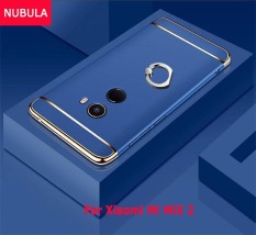 NUBULA untuk Xiaomi Mi Mix 2 3 In 1 Hard PC Pelindung Belakang Menutupi Case/Anti Jatuh Ponsel Cover /tahan Guncangan Ponsel Case dengan Logam Cincin-Intl