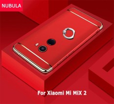 NUBULA untuk Xiaomi Mi Mix 2 3 In 1 Hard PC Pelindung Belakang Menutupi Case/Anti Jatuh Ponsel Cover /tahan Guncangan Ponsel Case dengan Logam Cincin-Intl