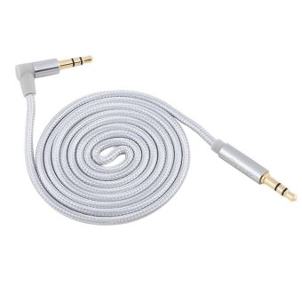 Gambar OH 3.5mm Aux Cable Straight Head To Angled Head Special Audio CableConverter Silver   intl