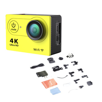 OH H9 2.0 Inch 170 Degree Wide Angle Full HD 4K Wi-Fi Sport Action Camera Yellow  