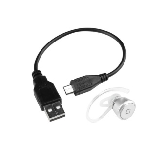 Gambar OH Wireless Bluetooth Mini Headset Earphone Headphone silver   Intl   intl