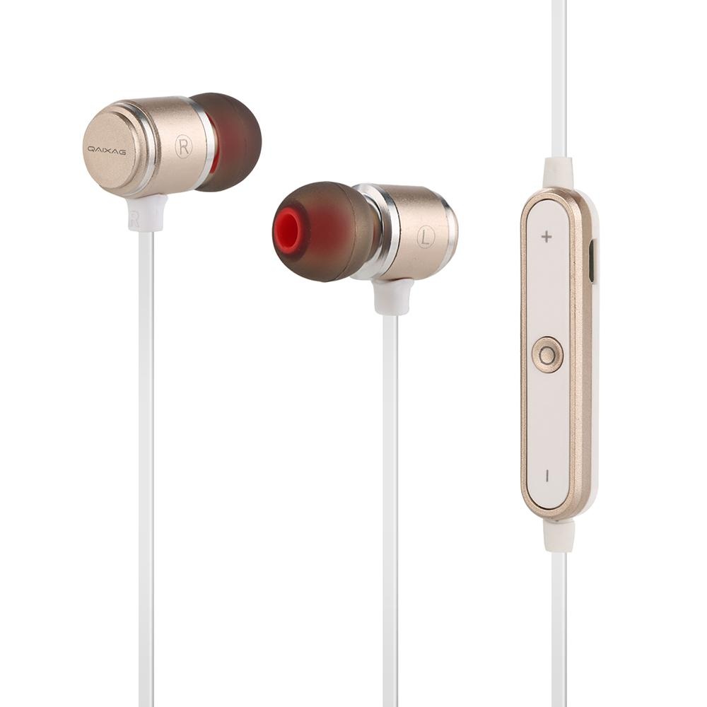 Olahraga Magnetik Nirkabel BT 4.1 Headphone Stereo In-Ear Headset Kebisingan dengan Mikrofon-Intl