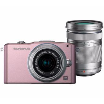Olympus E-PM1 Lens 14-42mm & 40-150mm - Pink  