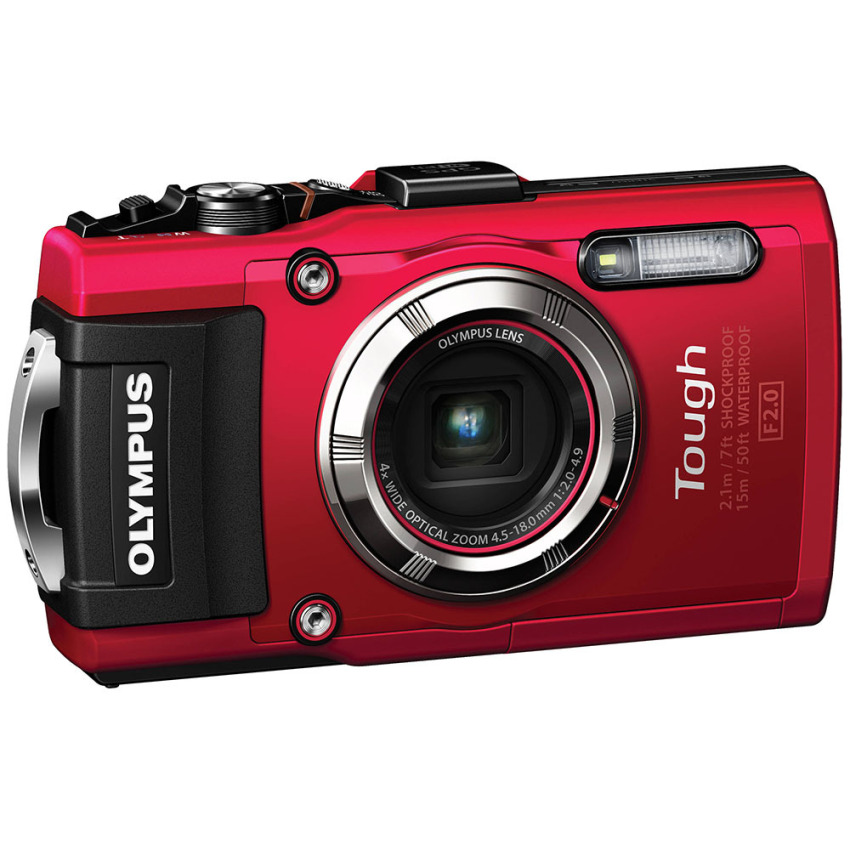 Olympus Stylus Tough TG-3 Digital Camera - 16MP - 4x Optical Zoom - Merah  