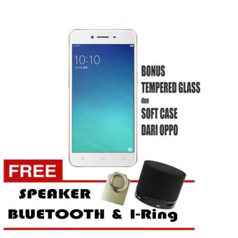 Oppo A37 Smartphone 2/16GB - Gold Free Speaker Mini Bluetooth & I-Ring  