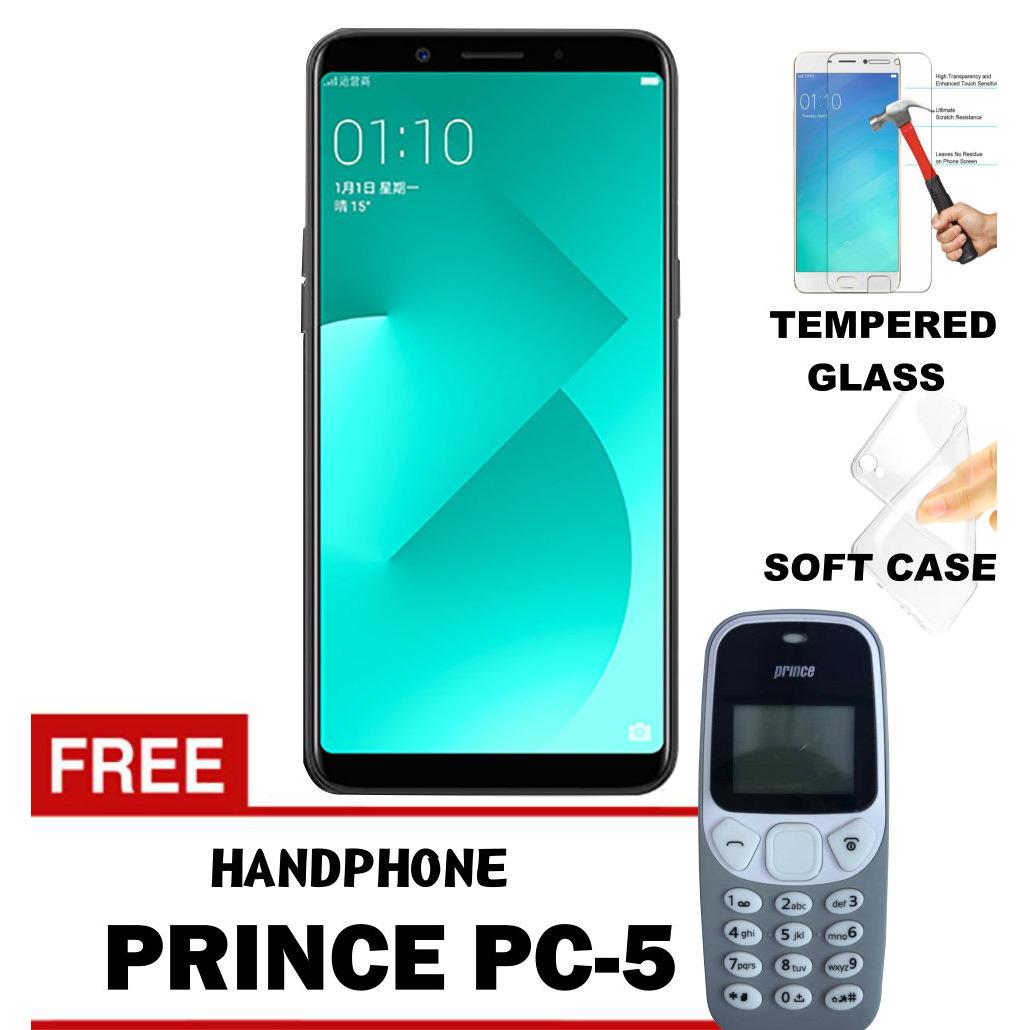 Oppo A83 3/32 GB - Black Garansi Resmi Free Handphone Prince PC-5