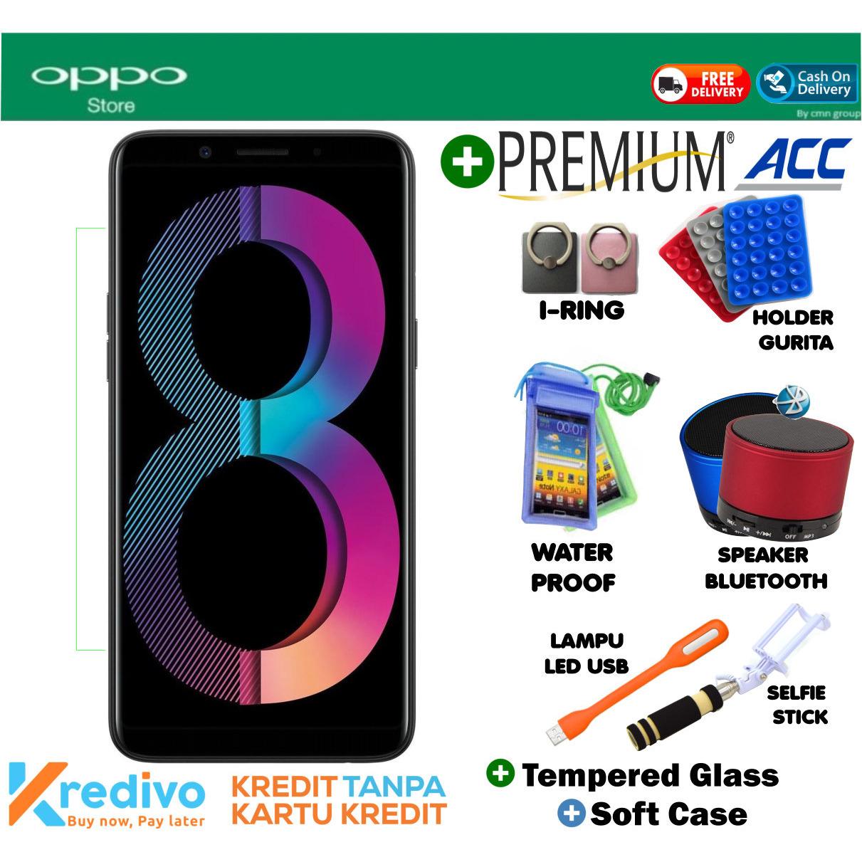 Oppo A83 3/32 GB - Black Plus Premium Acc Cash & Kredit Tanpa Kartu Kredit