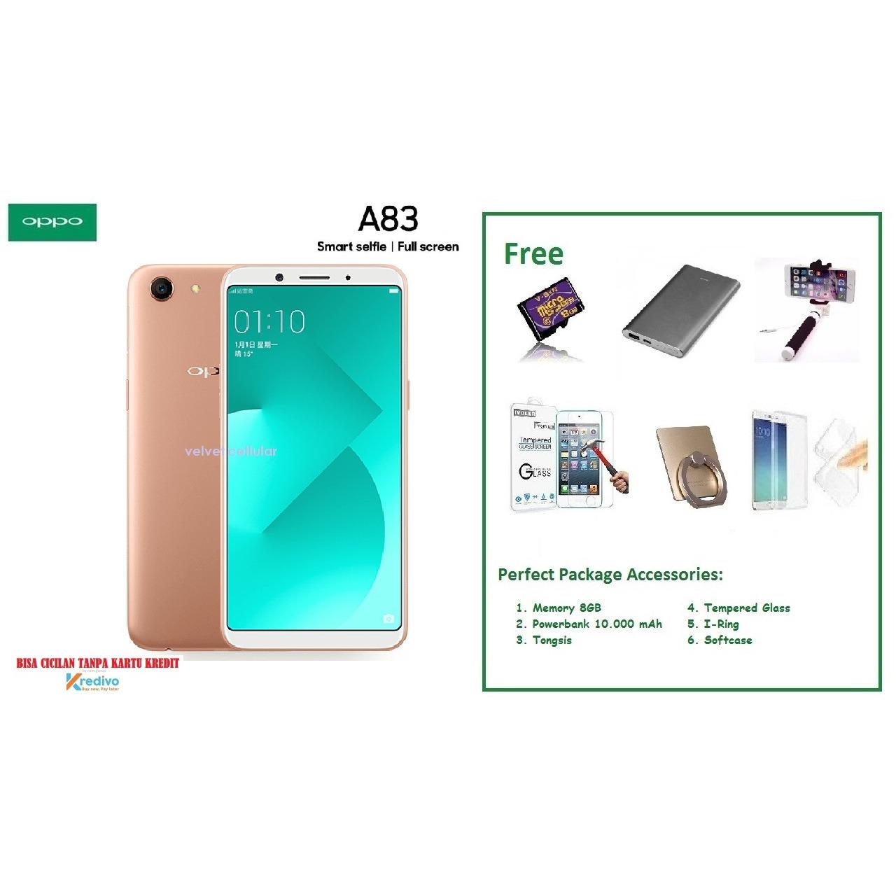 OPPO A83 [3/32GB] + Free 6 Item Accessories