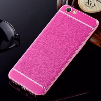 Gambar Oppo f3 ponsel case, lengkeng grain case mewah klasik PU kulit ringan Ultra Slim Pelindung ponsel genggam untuk OPPO f3