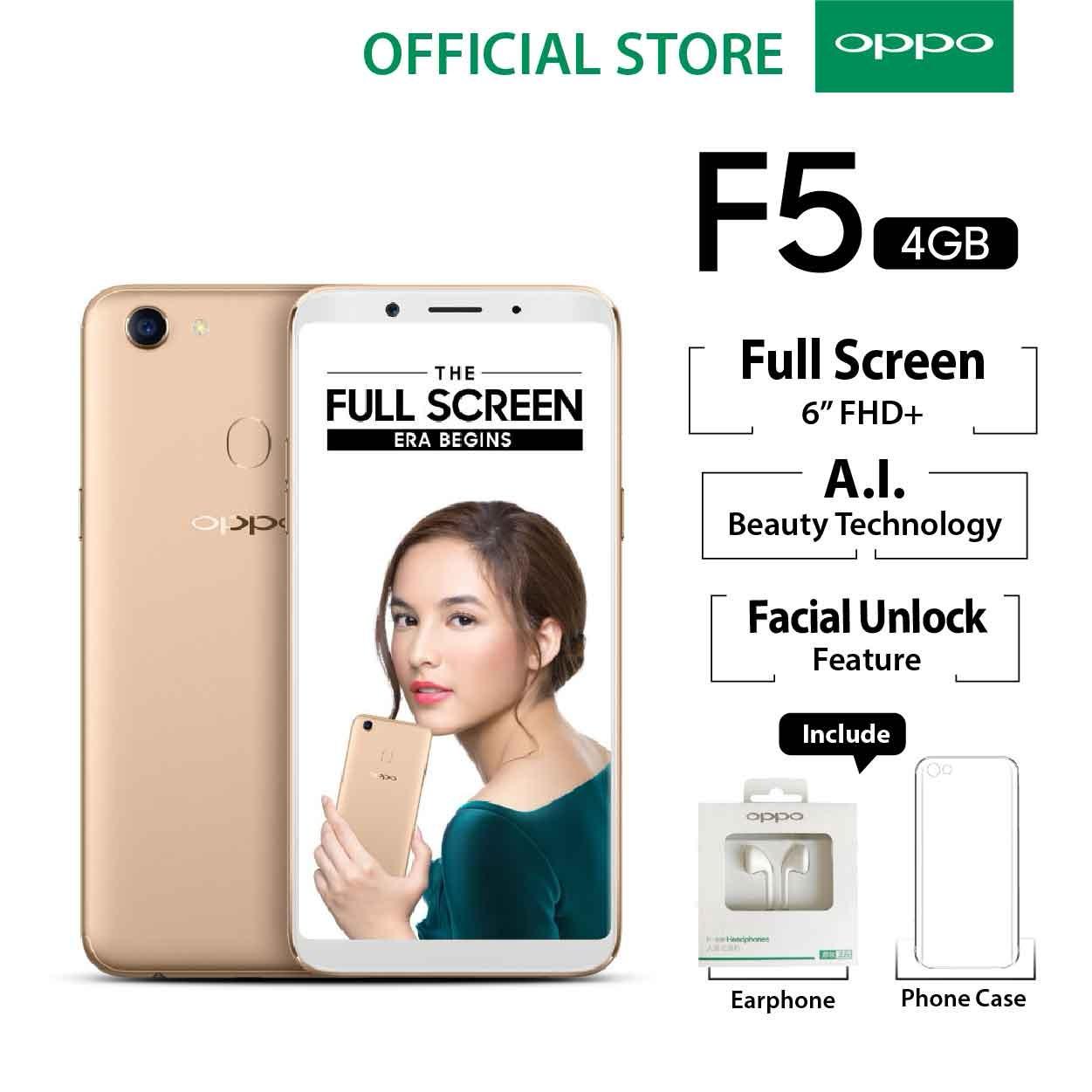 Oppo F5 4GB/32GB Red – Smartphone Full Screen 6” FHD+ (Garansi Resmi Oppo Indonesia, Cicilan Tanpa Kartu Kredit, Free Ongkir)