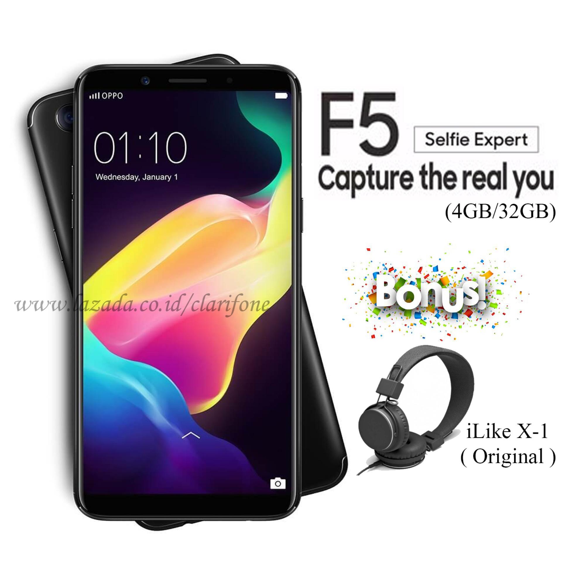 Oppo F5 - Capture The Real You - Ram 4GB - Rom 32GB - Matte Black