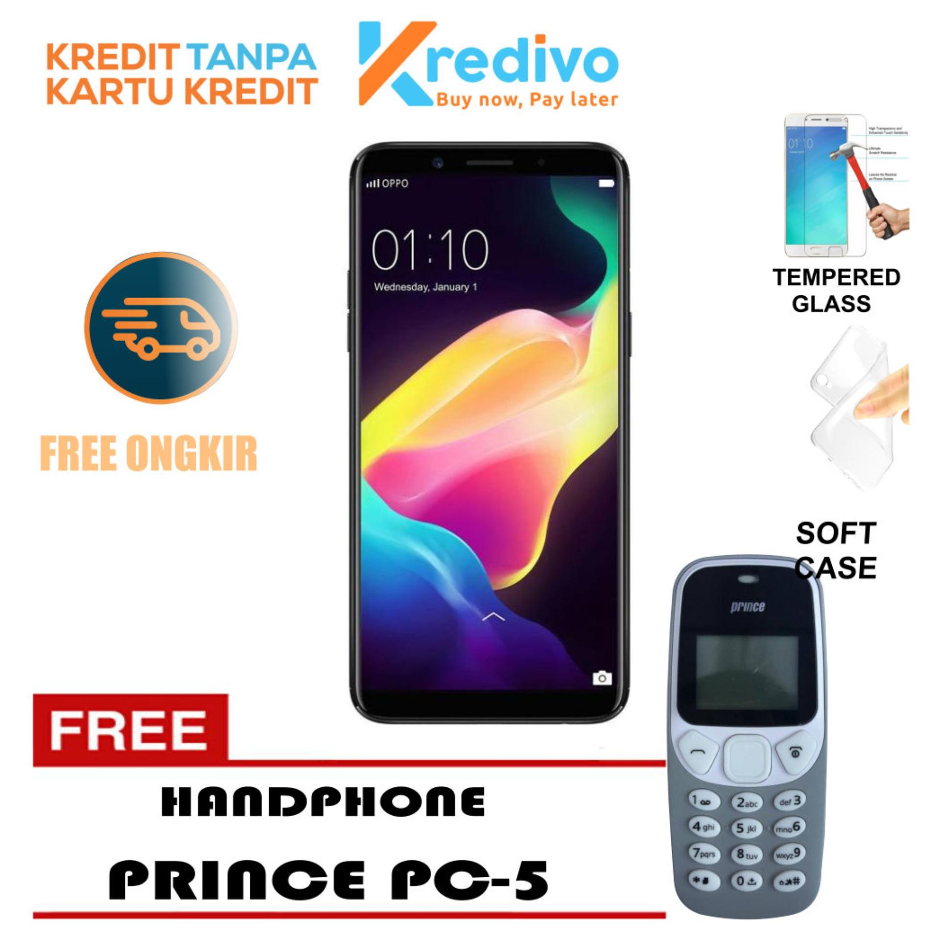 OPPO F5 Youth [3GB/32GB]- Black Free Handphone Prince PC-5 Cash Dan Kredit