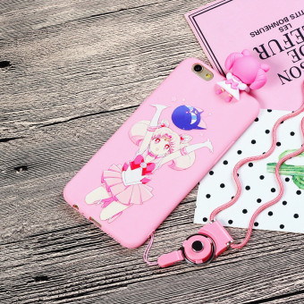 Gambar Oppoa37 a57 a59 kartun boneka matte lembut lengan pelindung shell telepon