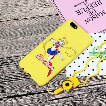 Gambar Oppoa37 a57 a59 kartun boneka matte lembut lengan pelindung shell telepon