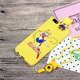 Gambar Oppoa37 a57 a59 kartun boneka matte lembut lengan pelindung shell telepon