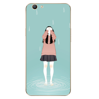 Gambar Oppoa59s a37 kepribadian yang dilukis dengan tangan gadis lanyard soft shell