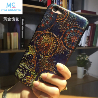 Gambar Oppoa77 oppof3 silikon hitam timbul buram lengan pelindung shell telepon