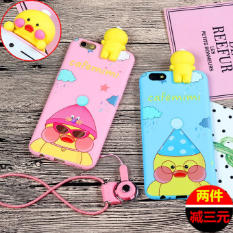 Gambar Oppor11 r11plus lucu asam hyaluronic bebek buram lengan pelindung shell telepon