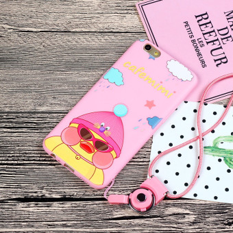 Gambar Oppor11 r11plus lucu asam hyaluronic bebek buram lengan pelindung shell telepon