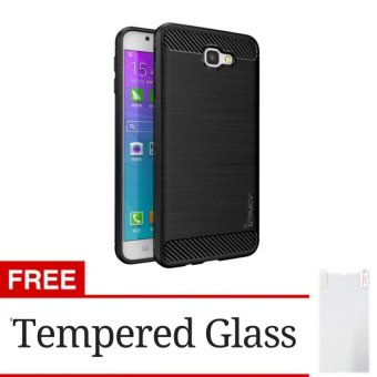 Gambar original ipaky shockproof hHybrid Back Case for Samsung J7 Prime +Gratis Tempered Glass   Black