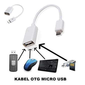 OTG Kabel / OTG Cable Connection Kit Micro usb - Putih  