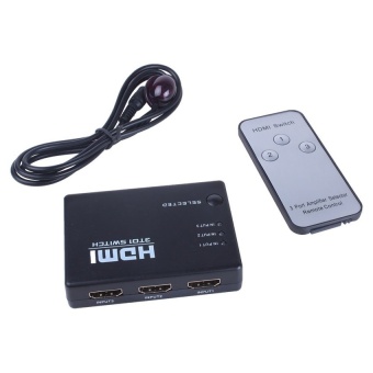 Gambar oxoqo 3 Port HDMI Switch Switcher Selector Splitter 3 HDMIInputs1Output Auto Switching with Remote Control   intl